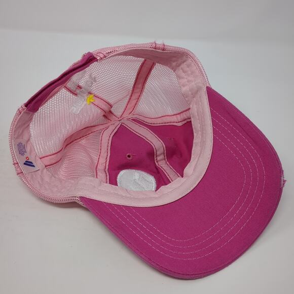 Innvictis Simplot Grower Solutions Strapback Trucker Hat Pink OS Adjustable Ha - Picture 7 of 10